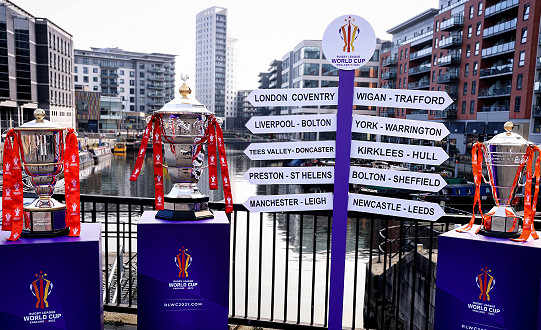 48-HOUR TROPHIES TOUR MARKS 200 DAYS TO GO UNTIL RUGBY LEAGUE WORLD CUP KICKS OFF